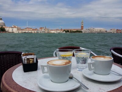 Cozy coffee break cappuccino