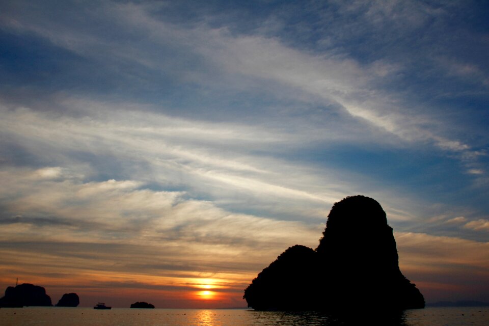 Shadow sea ocean photo