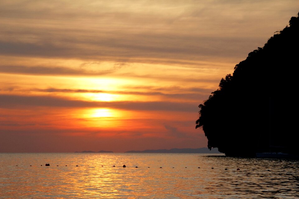 Shadow sea ocean photo