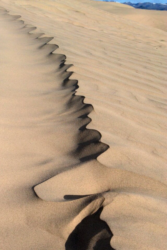 Dunes beach zig-zag