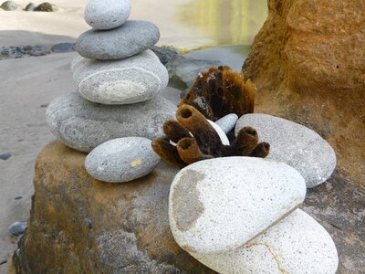 Stones figure beach