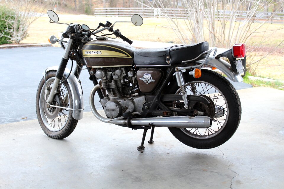Cb450 vintage motorcycle