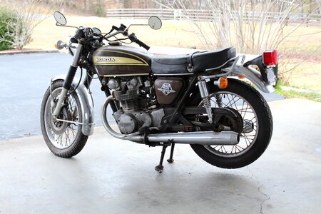 Cb450 vintage motorcycle