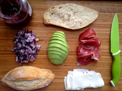 Avocado onion food