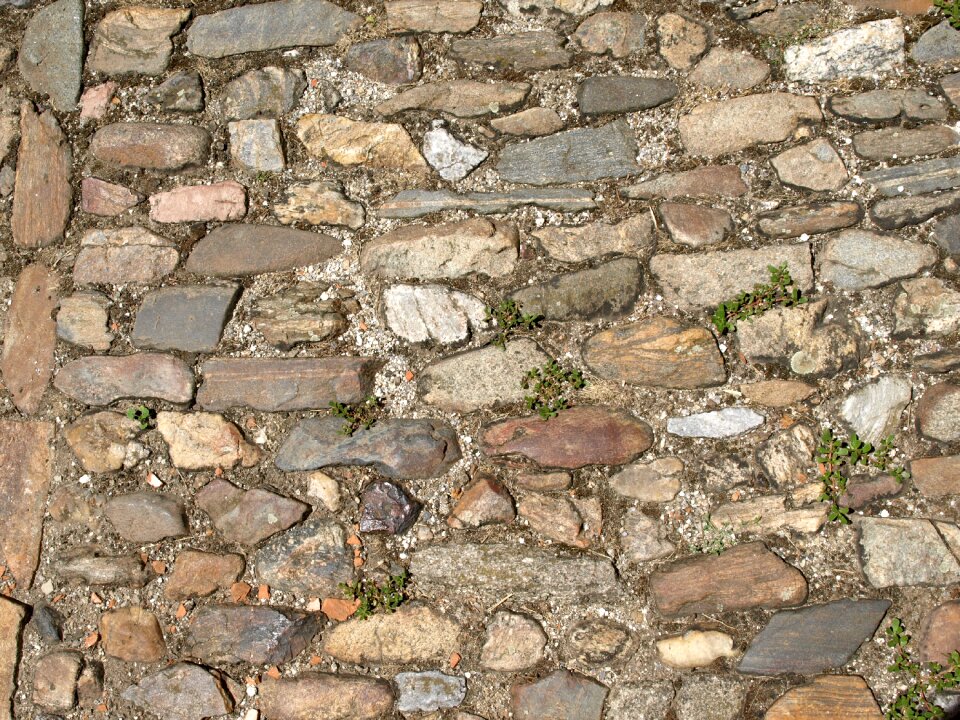 Cobblestones background pattern photo