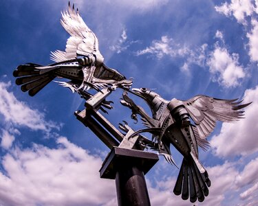 Britain statue metal