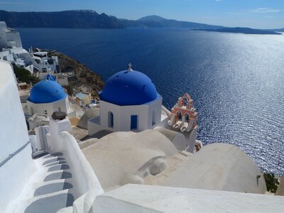 Santorini view on the sea magnificent