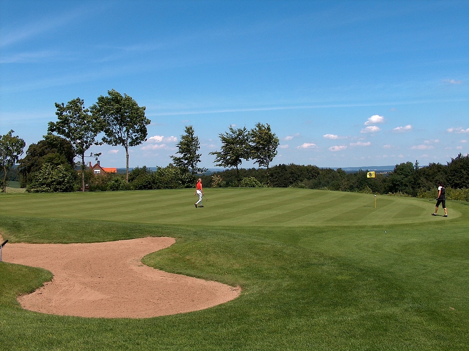 Golf turf sport bunker