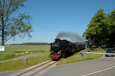 Steam locomotive rail traffic vacations photo