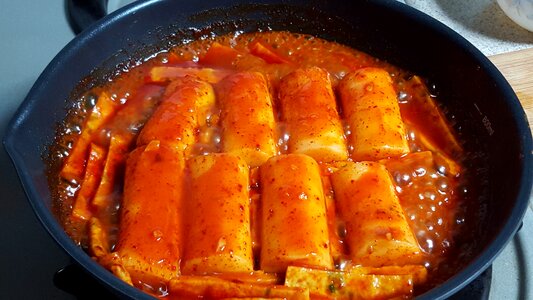 Toppokki spicy food