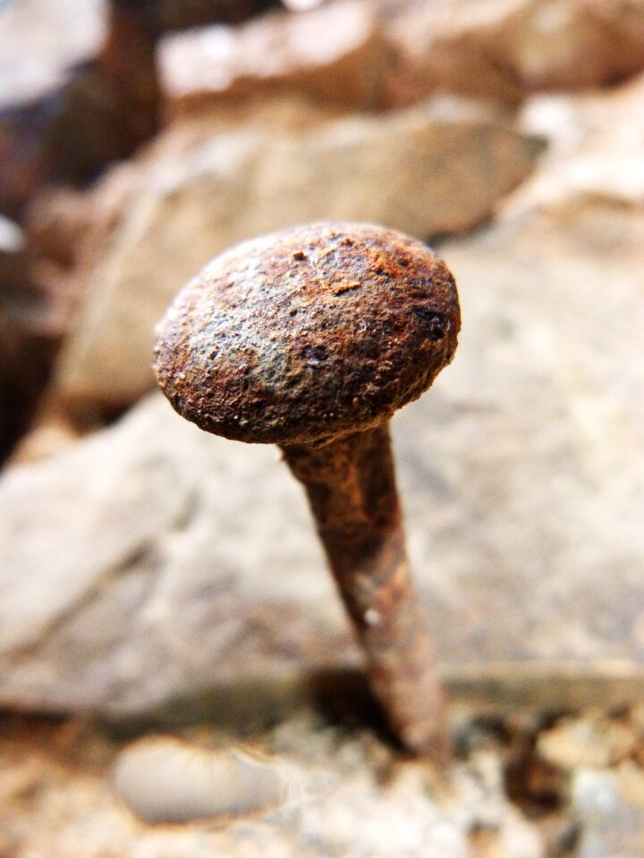 Wall iron rusty