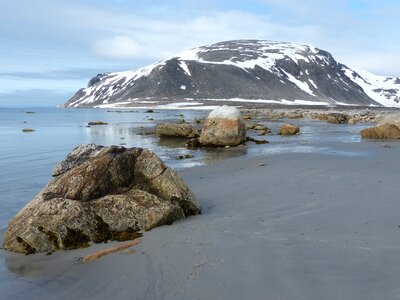 Stones mountains beach