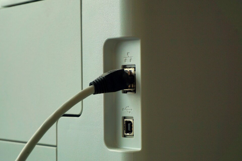 Cable lan network connector