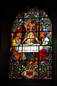 France stained glass catholic photo