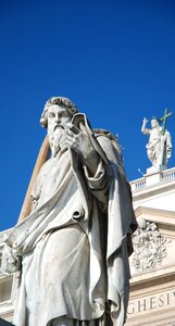 Vatican st peter's basilica statue photo