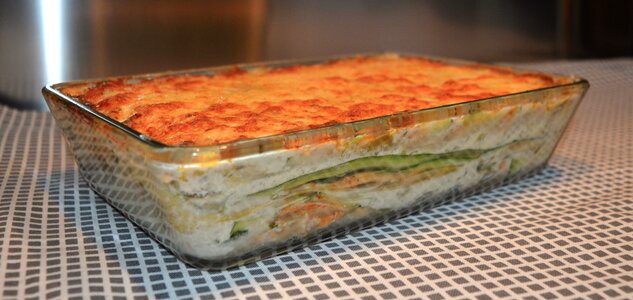 Lasagna chicory zucchini