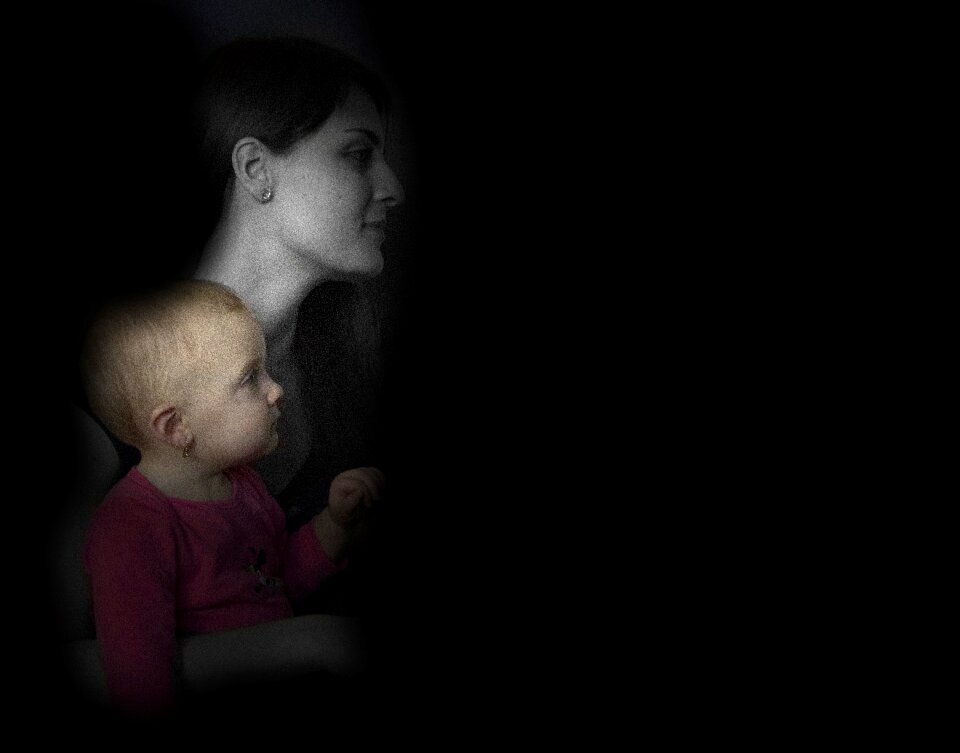 Child playing parent