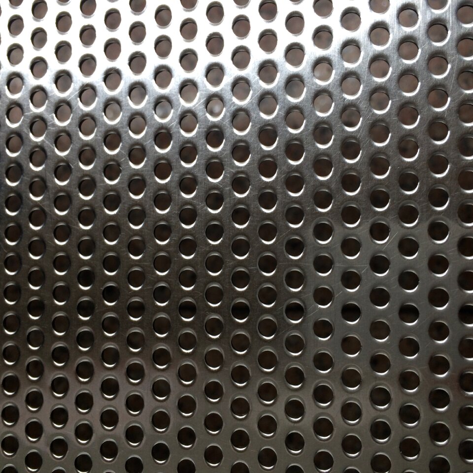 Steel iron plate holes