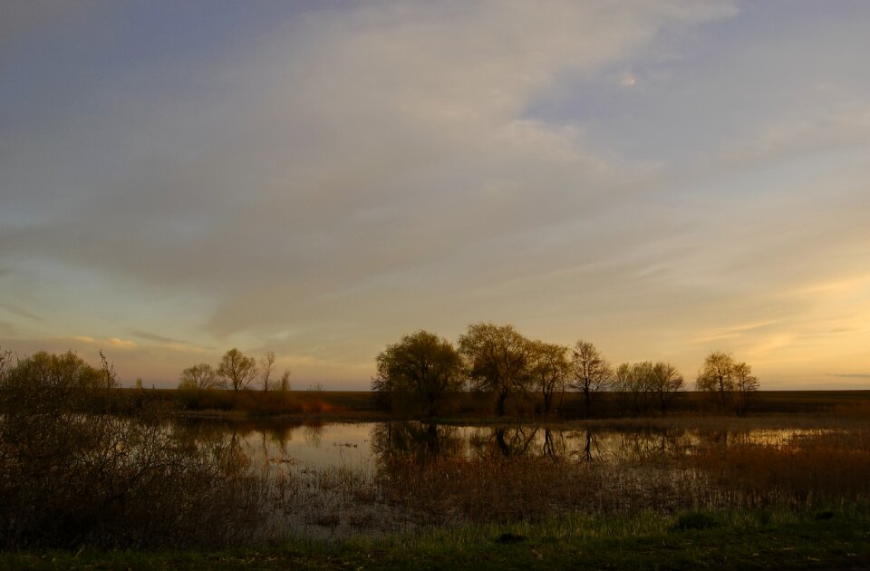 After sunset nature ukraine