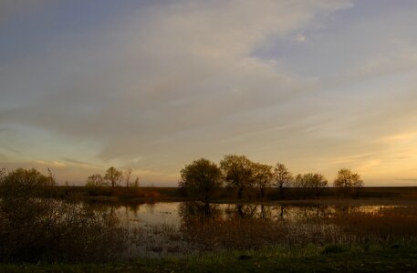 After sunset nature ukraine