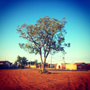 Blue sky landscape nature