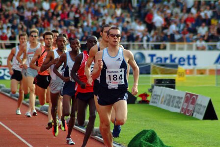 Sprinter contest runner athletics