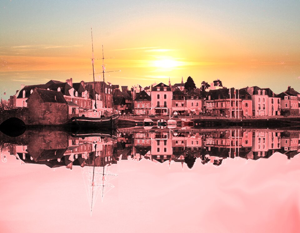 Port sunset brittany