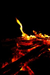 Burning flame heat photo