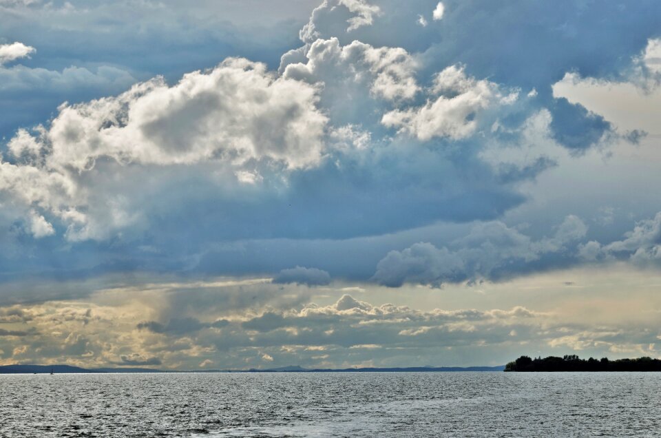 Sky lake water