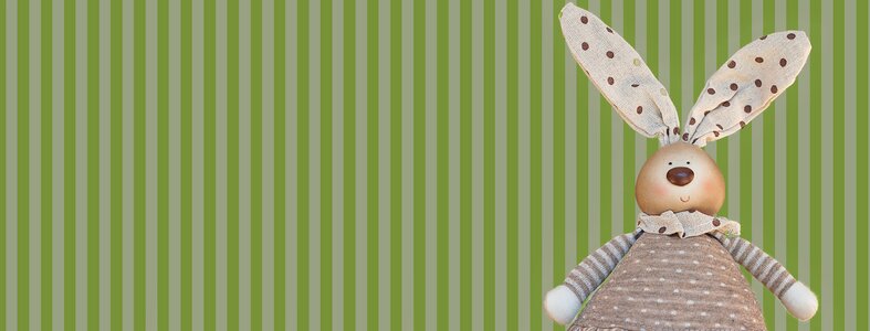 Easter bunny pattern stripes photo