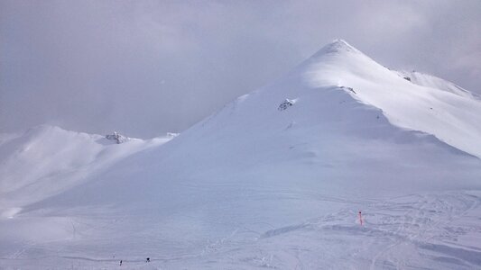 Snow dome overview white photo