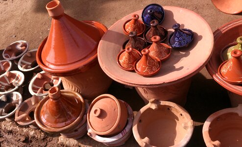 Traditional decorative ceramic pot photo