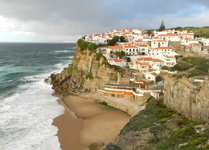Portugal cliff scenic photo