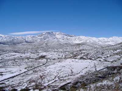 Snow combarbala landscape