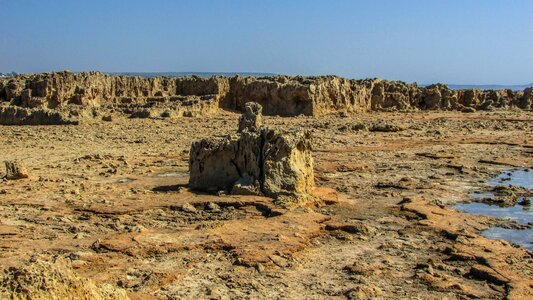 Makronissos rocky landscape photo