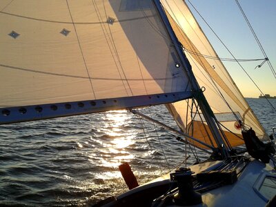 Sail sailing boat lake constance photo