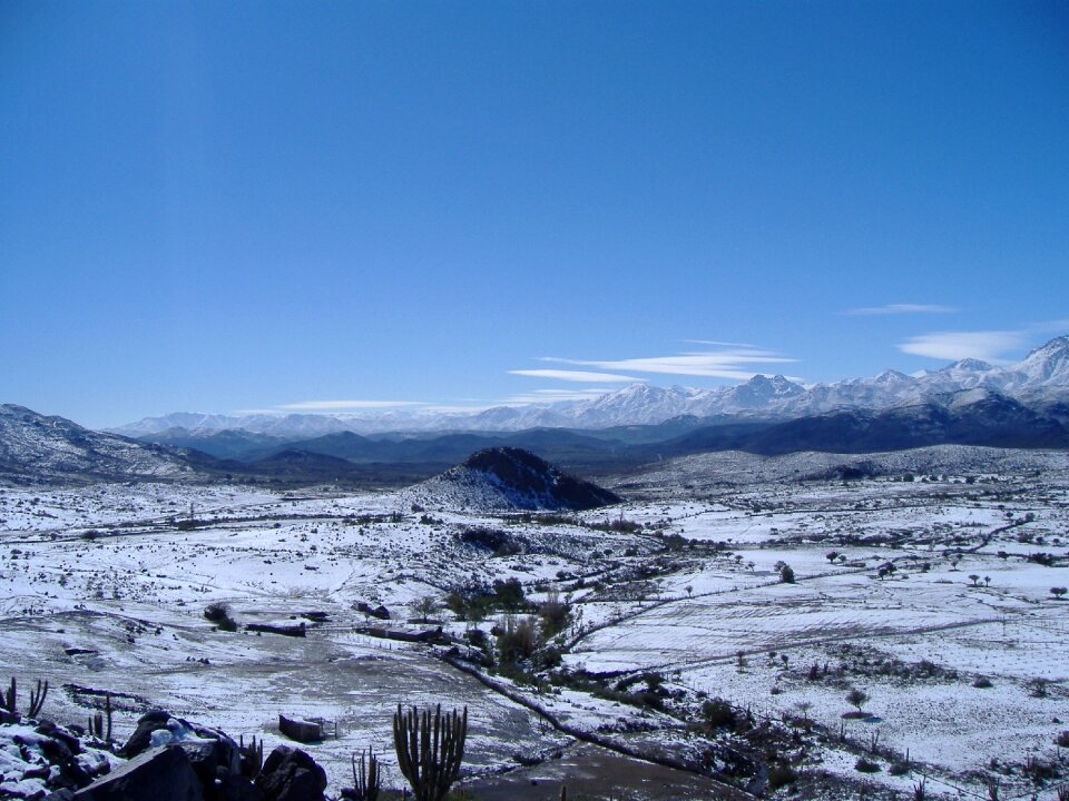 Snow combarbala landscape