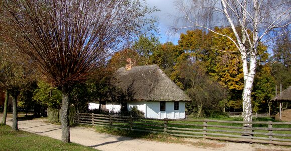 Landscape monument rural cottage photo