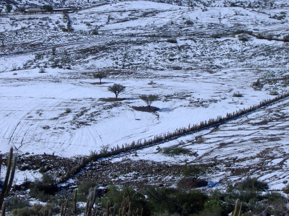 Snow combarbala landscape