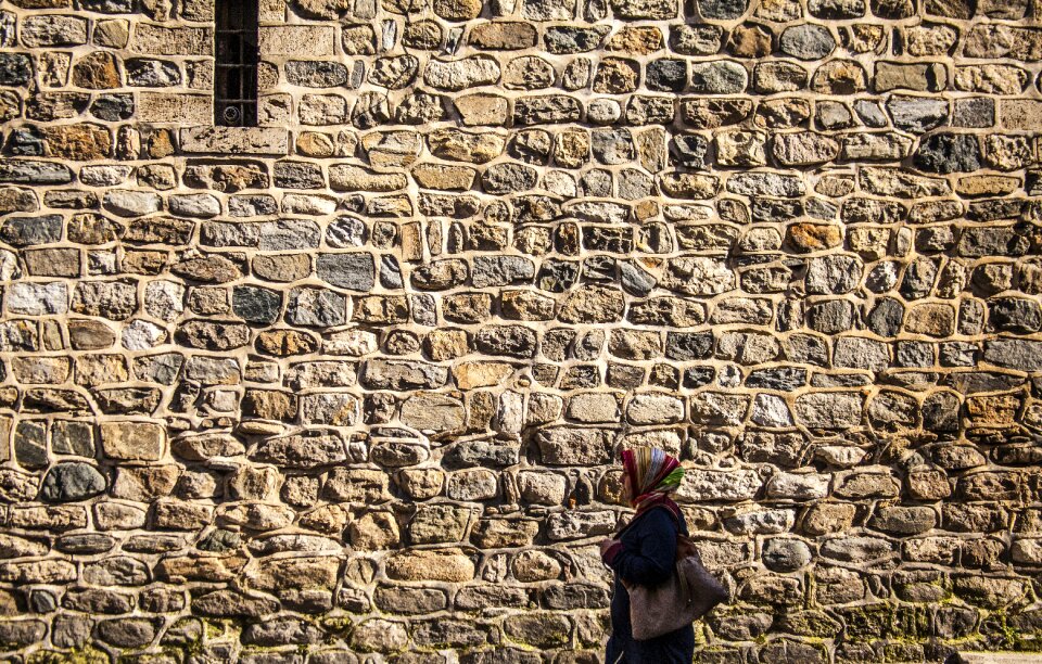 Street walking muslim