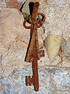 Old rusty iron