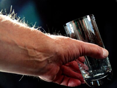 Thirst drink glass photo