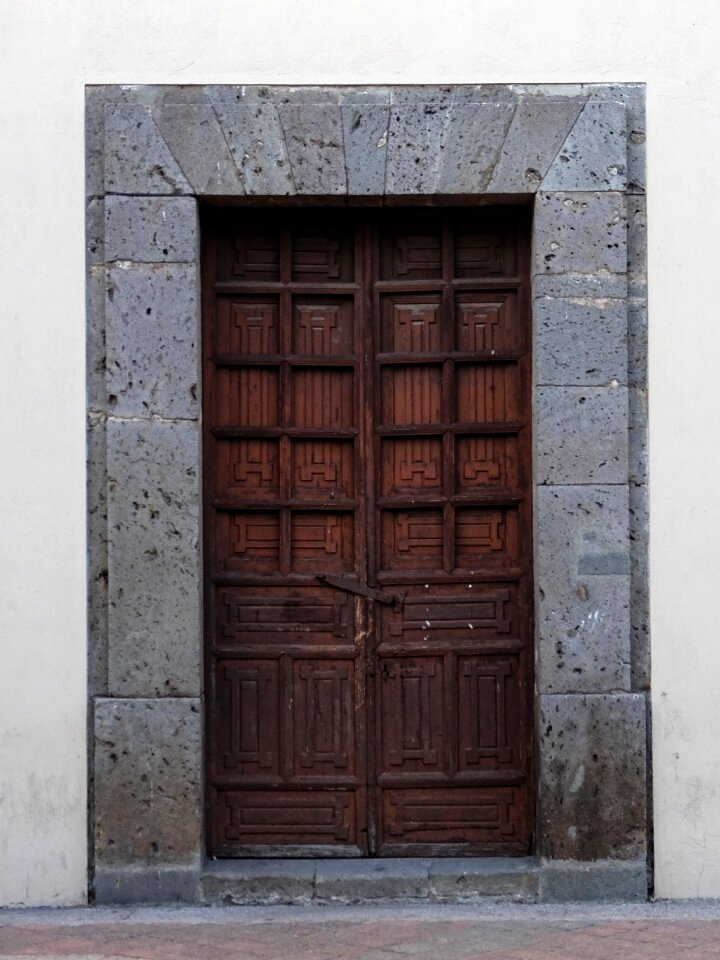 Old house entrance old door