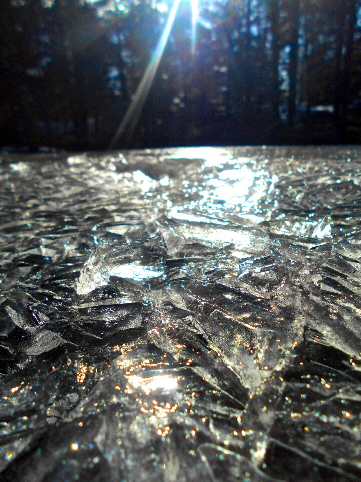 Winter ice formations texture