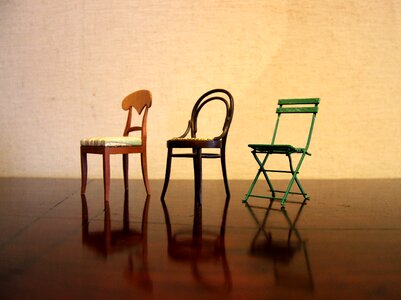 Garden chair biedermeier setup