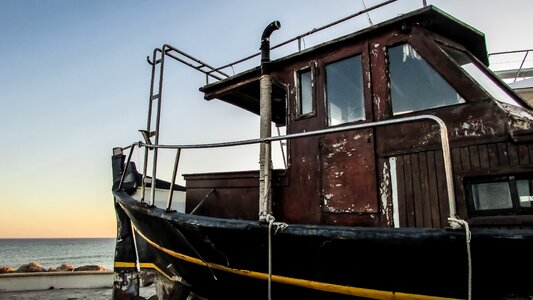 Harbour old boat