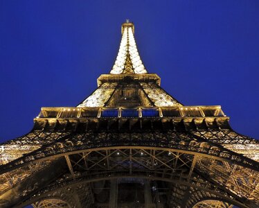 Paris france lit up photo