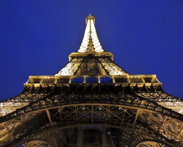 Paris france lit up