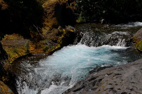 Landscape river mountain photo