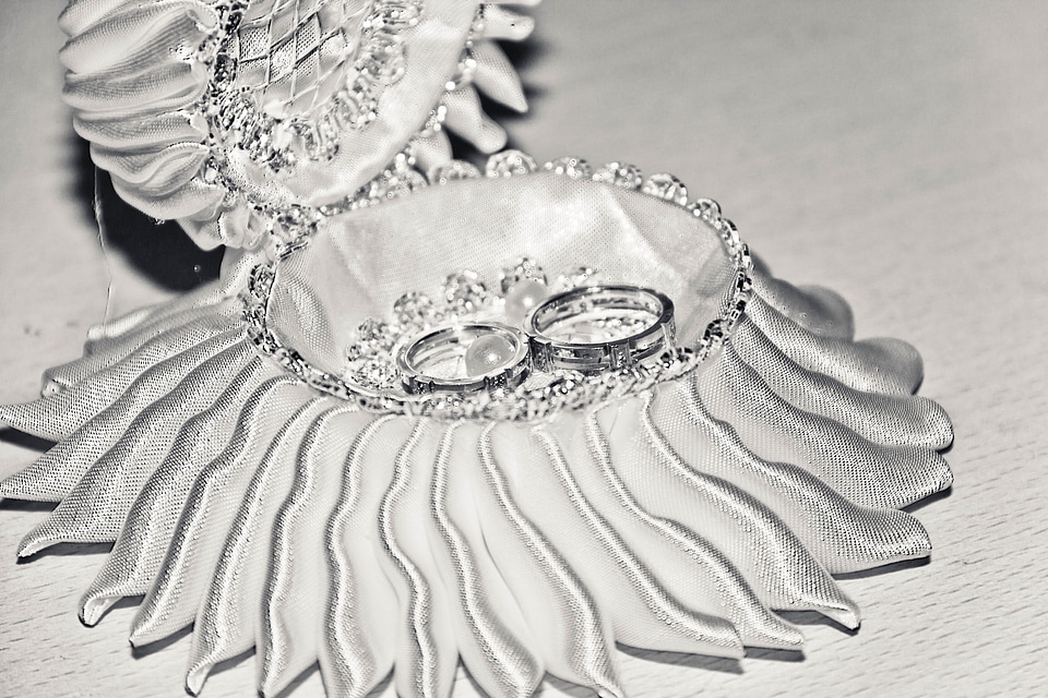 Wedding rings white